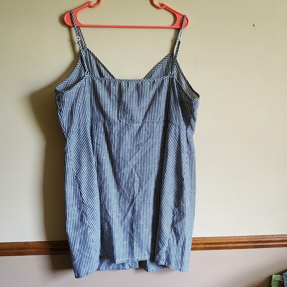 SHEIN Plus Striped Button Front Cami Dress Size 3XL NWOT - Picture 3 of 6